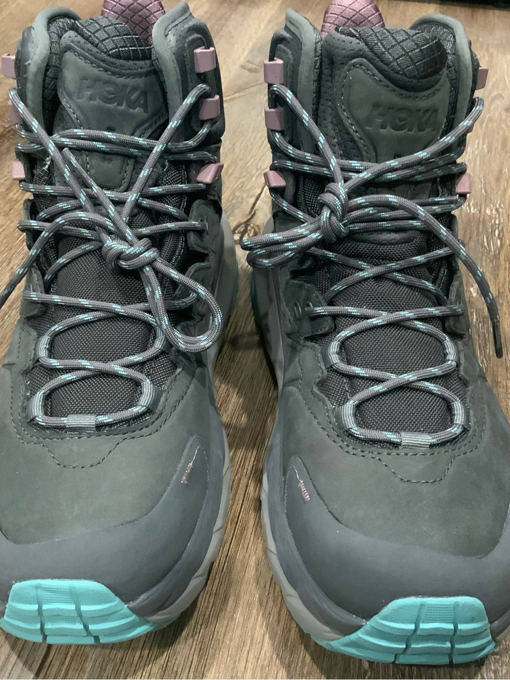 New Hoka Kaha 2 Mid GTX Gore-Tex Trail Hiking Boot Castlerock Womens Sz 9.5 B - Picture 3 of 7